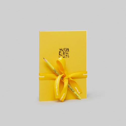 Gift blocco e matita giallo