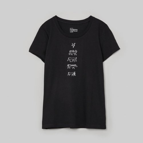 T-shirt nera donna