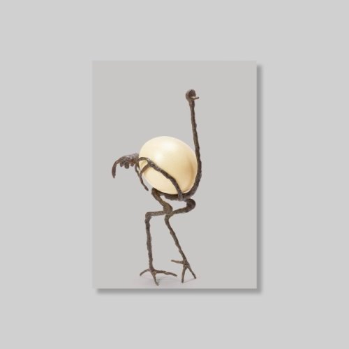 Diego Giacometti Postcard (Ostrich)