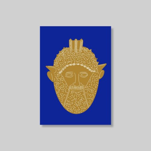 Etruscan Treausures postcard (Achelous)